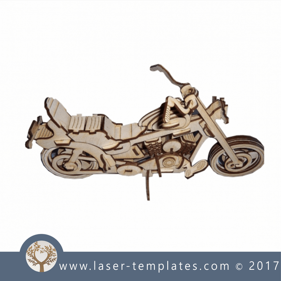 Bike 3d model laser cut template. Online patterns, download Vector designs.