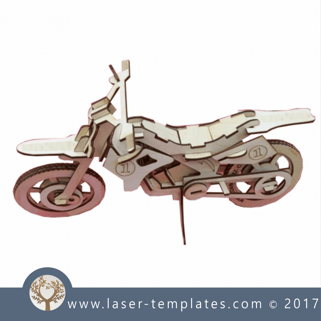 Bike 3d model laser cut template. Online patterns, download Vector ...