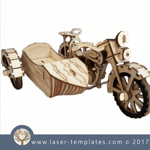 Bike 3d model laser cut template. Online patterns, download Vector designs.