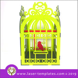 Laser cut template for Bird Cage and Swinging Bird