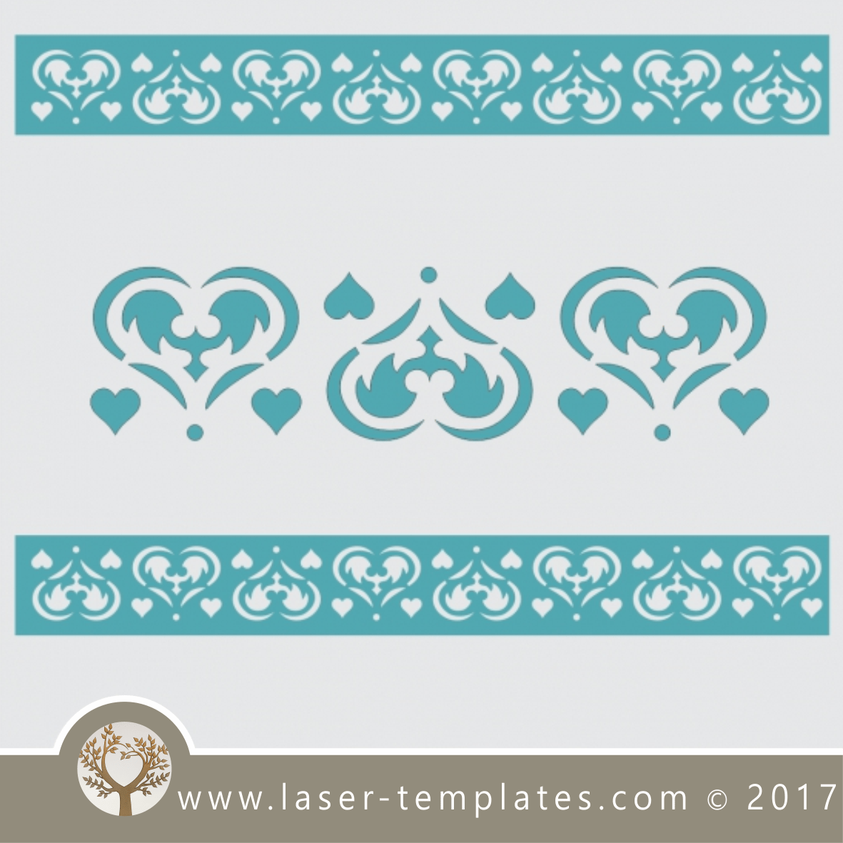 Border stencil pattern, online template store, buy vector templates for ...