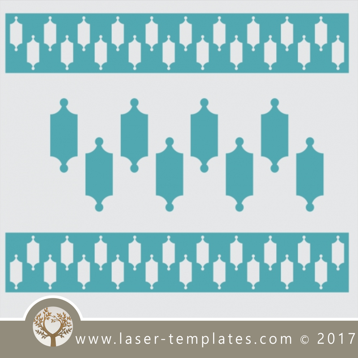 Border stencil design, online template store, Buy vector patterns for ...
