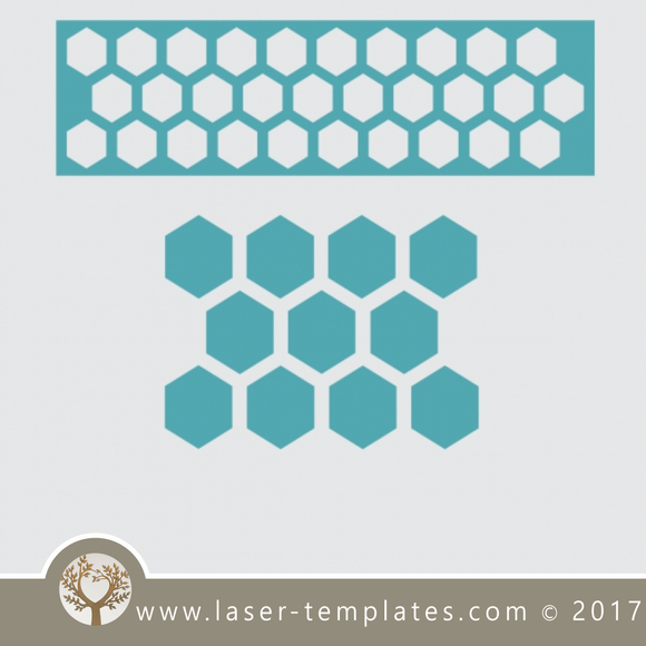 Border stencil design, online template store, Buy vector patterns for laser cutting.