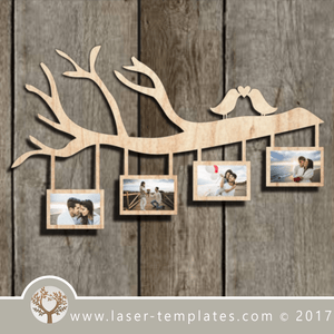 branch photo frame template, laser cut online design store