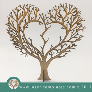 Laser cut tree template. Online 3d vector design download free patterns every day. Broken Heart Tree.