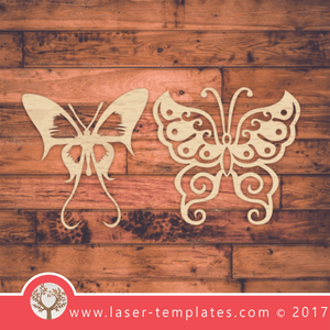 Butterfly template for laser cutting. Vector online store. Free designs. Butterflies 2.