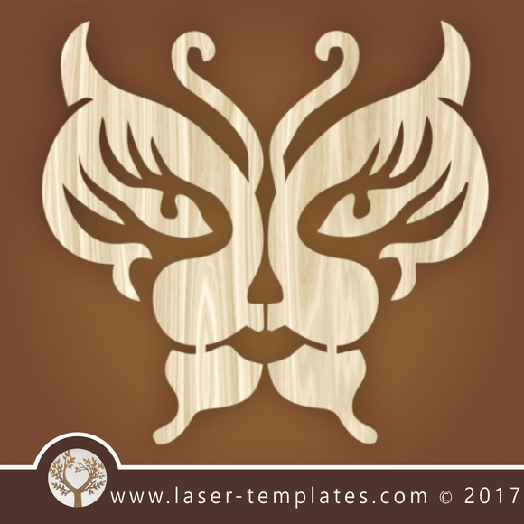 Butterfly laser cut download template.