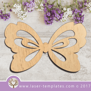 Laser Cut Butterfly Flat Template, Download Vector Designs Online.
