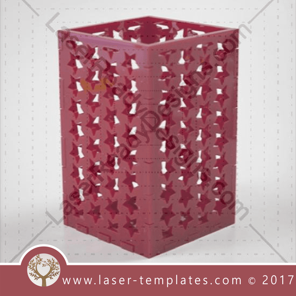 laser cut candle holder template