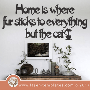 Laser Cut Cat Wall Quote Template, Download Vector Designs Online.