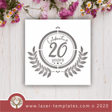 Laser Ready Celebrating 20 Years Set Vector File