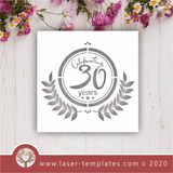 Laser Ready Celebrating 30 Years Set Vector File