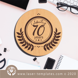 Laser Ready Celebrating 70 Years Set Vector File