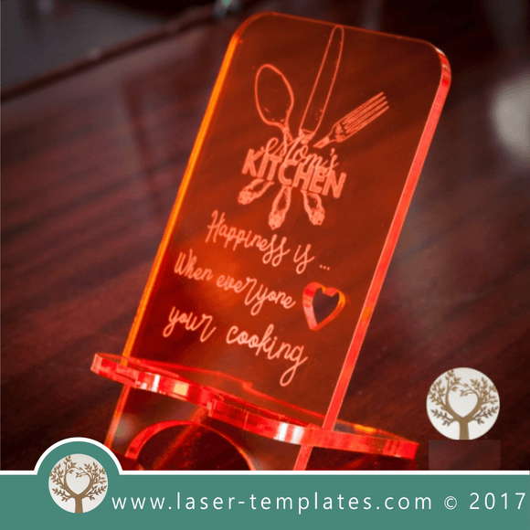 Cell phone stand laser cut and engrave inspirational message template, pattern, design, Mothers day gift. 