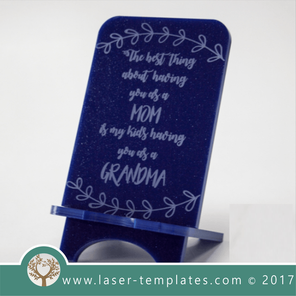 Cell phone stand laser cut and engrave inspirational message template, pattern, design, Mothers day gift. Free Vector designs every day. Cell Phone stand Xll.