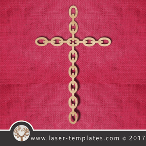 Laser cut cross template, pattern, design. Free vector designs every day. Chain Cross