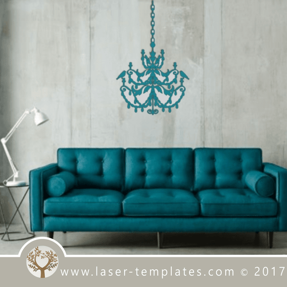 Laser cut chandelier template, pattern, design. Online store