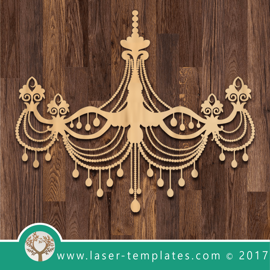 Laser cut Chandelier Template. Download Vector designs – Laser Ready ...