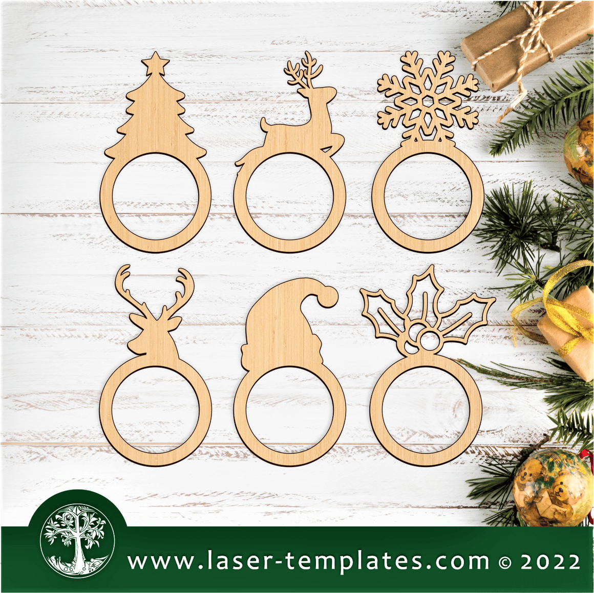 Laser Cut Christmas Trees &amp; Decor Templates. Download Vector Patterns ...