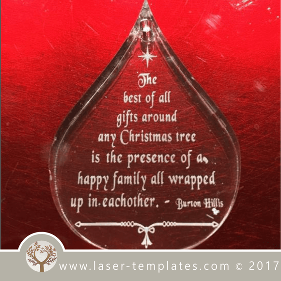 Christmas Quote templates for laser engrave and cut, online design store