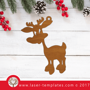 Christmas Reindeer Laser cut pattern, download vector designs