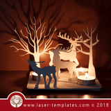 Laser Cut Christmas Reindeer Download Vector Designs