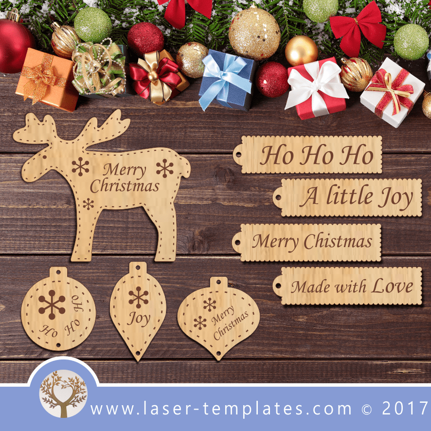 Laser Cut Christmas Trees &amp; Decor Templates. Download Vector Patterns ...