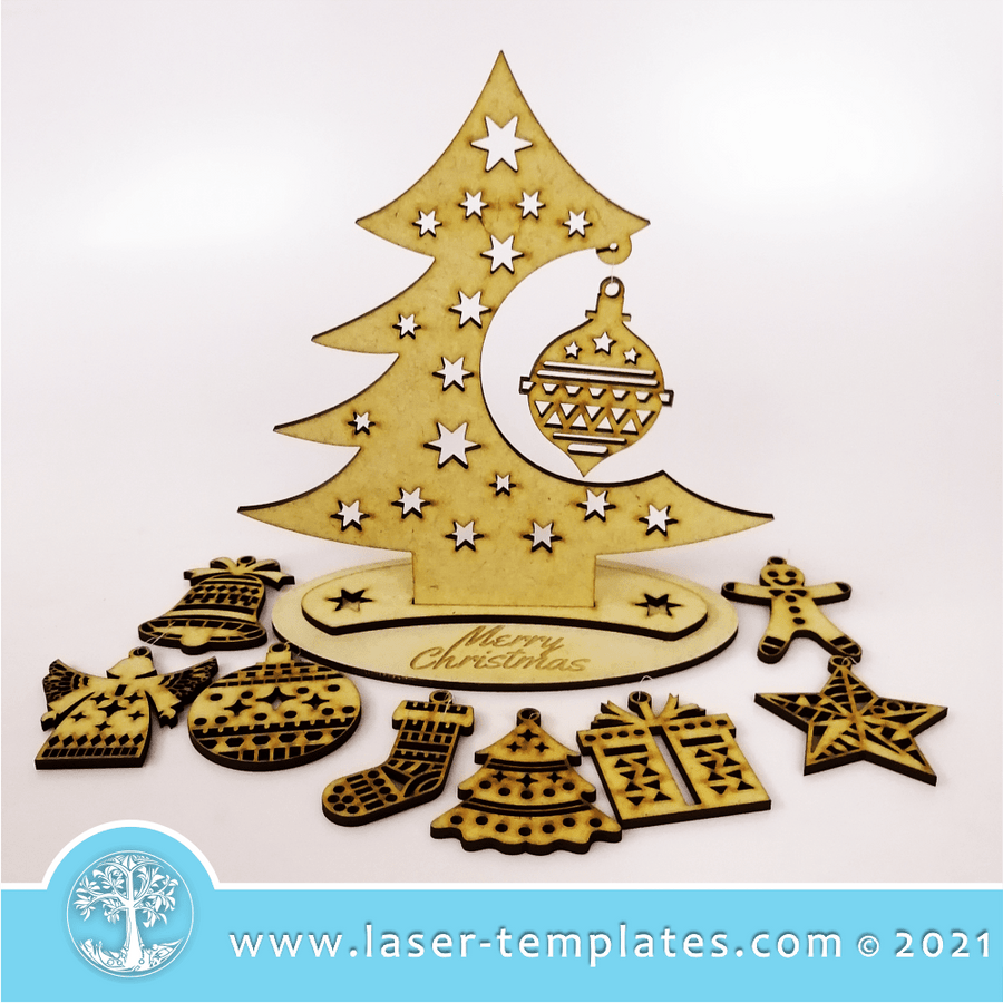 Laser cut Tree Template collection. Download Vector designs. – Tagged ...