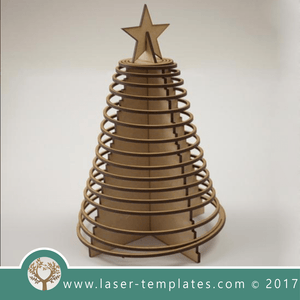 Laser cut tree template. Online 3d vector design download free patterns every day. ChristmasTree16