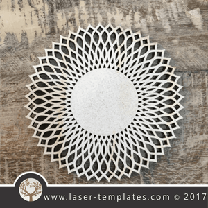 Laser cut coaster template. Circle design, free Vector patterns every day. Circle l