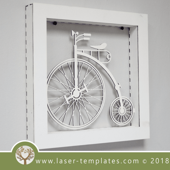 Classic Bicycle Frame Download. Laser Cut Template Online Store.