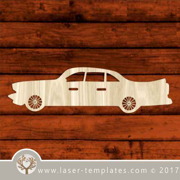 Classic car laser cut template, pattern, design. Free vector download every day. Classic Car V