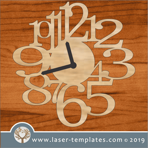 Laser cutting templates Clock 2