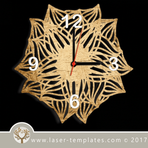 Laser cut wall clock / coaster templates, buy online now, free vector designs every day. Clock / coaster 1