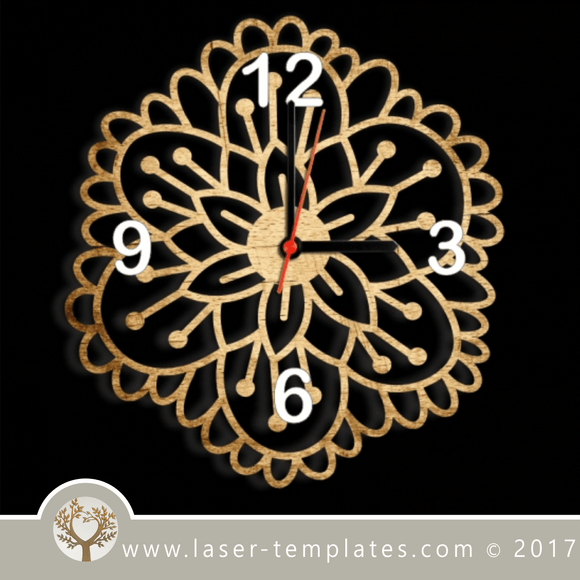 Laser cut wall clock / coaster templates, buy online now, free vector designs every day. Clock / coaster 12