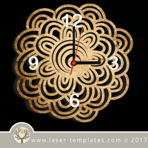 Laser cut wall clock / coaster templates, buy online now, free vector designs every day. Clock / coaster 13