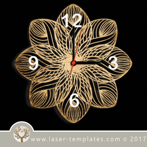 Laser cut wall clock / coaster templates, buy online now, free vector designs every day. Clock / coaster 6