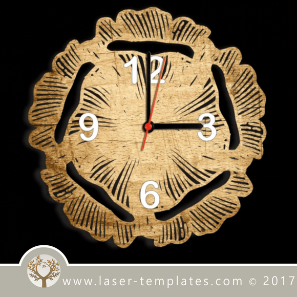 Laser cut wall clock / coaster templates, buy online now, free vector designs every day. Clock / coaster 8
