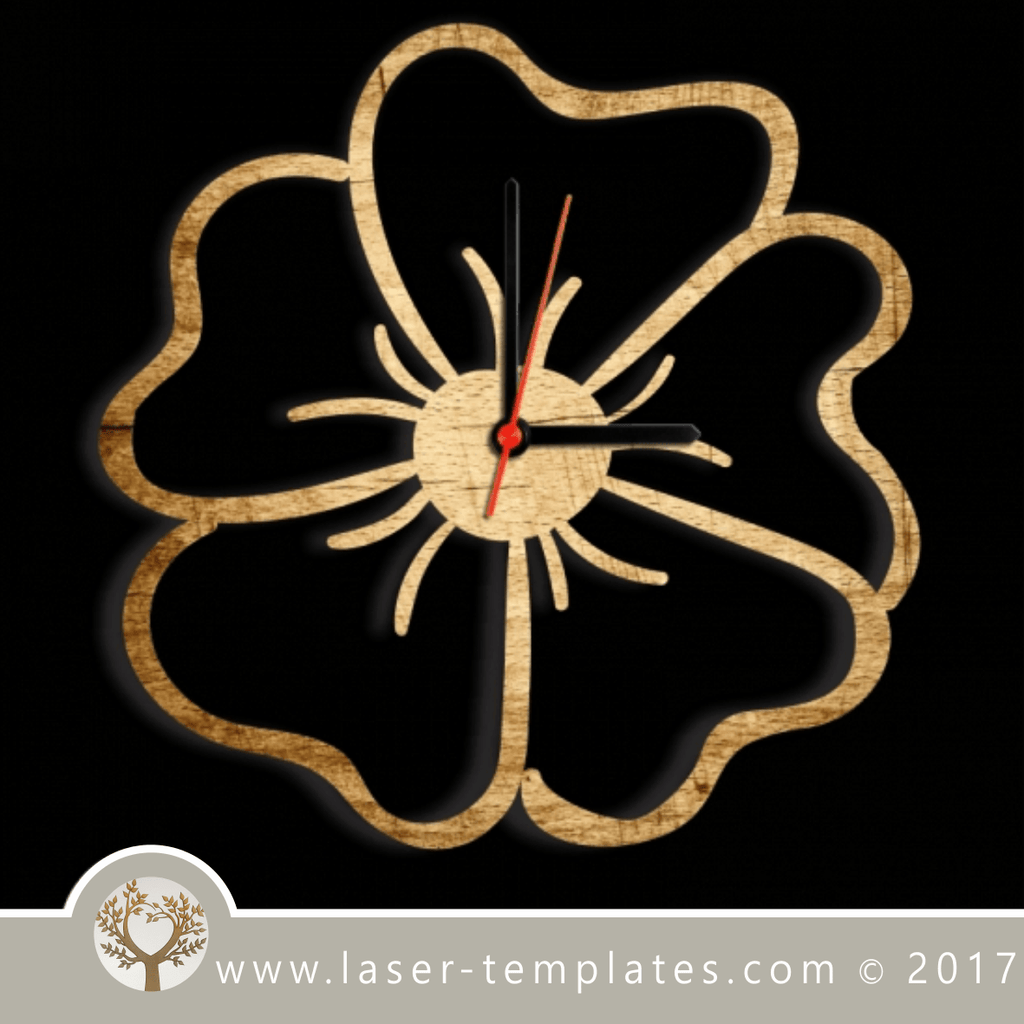 Laser cut wall clock / coaster templates, buy online now, free vector ...