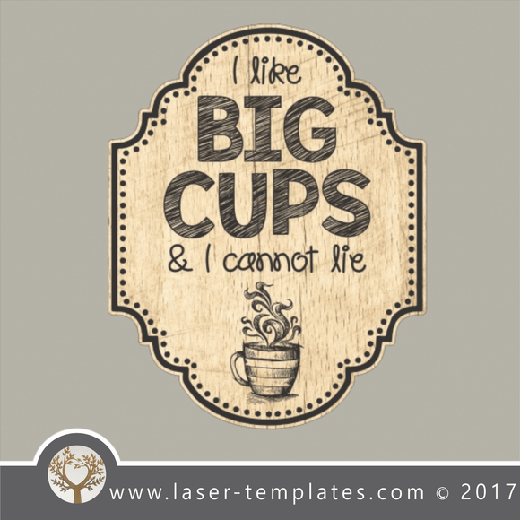 coffee sign inspirational template, online vector design store for laser cut and engrave