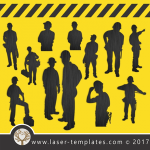 Construction Set Laser cut template. Online vector design download free templates every day. Construction Set.