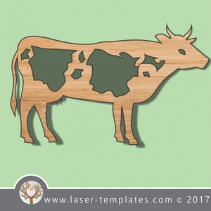 Cow template, online laser cut design store. Download Vector patterns.
