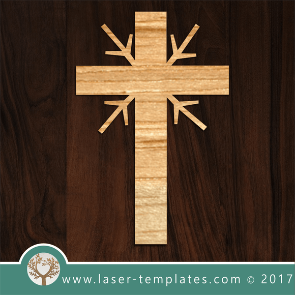 Laser cut cross template, pattern, design. Free vector designs every day. Cross lV