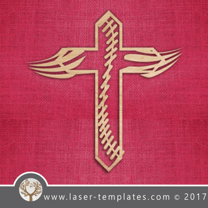 Laser cut cross template, pattern, design. Free vector designs every day. Cross with detail