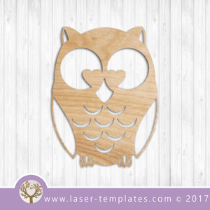 Laser cut template FREE Cute Owl bird. Online store for laser cut patterns. Free laser cut designs every day. Cute Owl 1.