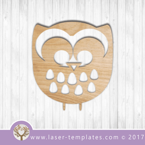 Cute Owl bird laser cut template. $1 ON SALE - Online store for laser cut patterns. Free laser cut designs every day. Cute Owl 14.