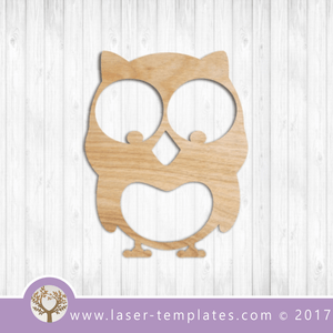 Cute Owl bird laser cut template. $1 ON SALE - Online store for laser cut patterns. Free laser cut designs every day. Cute Owl 7.