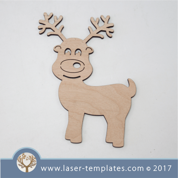 Cute Reindeer – Laser Ready Templates