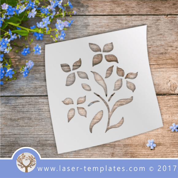 Daisies flower STENCIL template. Laser cut stencils. Vector online store, free designs. Daisies 04
