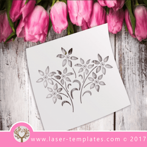 Daisy bouquet Flower STENCIL template. Laser cut stencils. Vector online store, free designs. Daisy bouquet